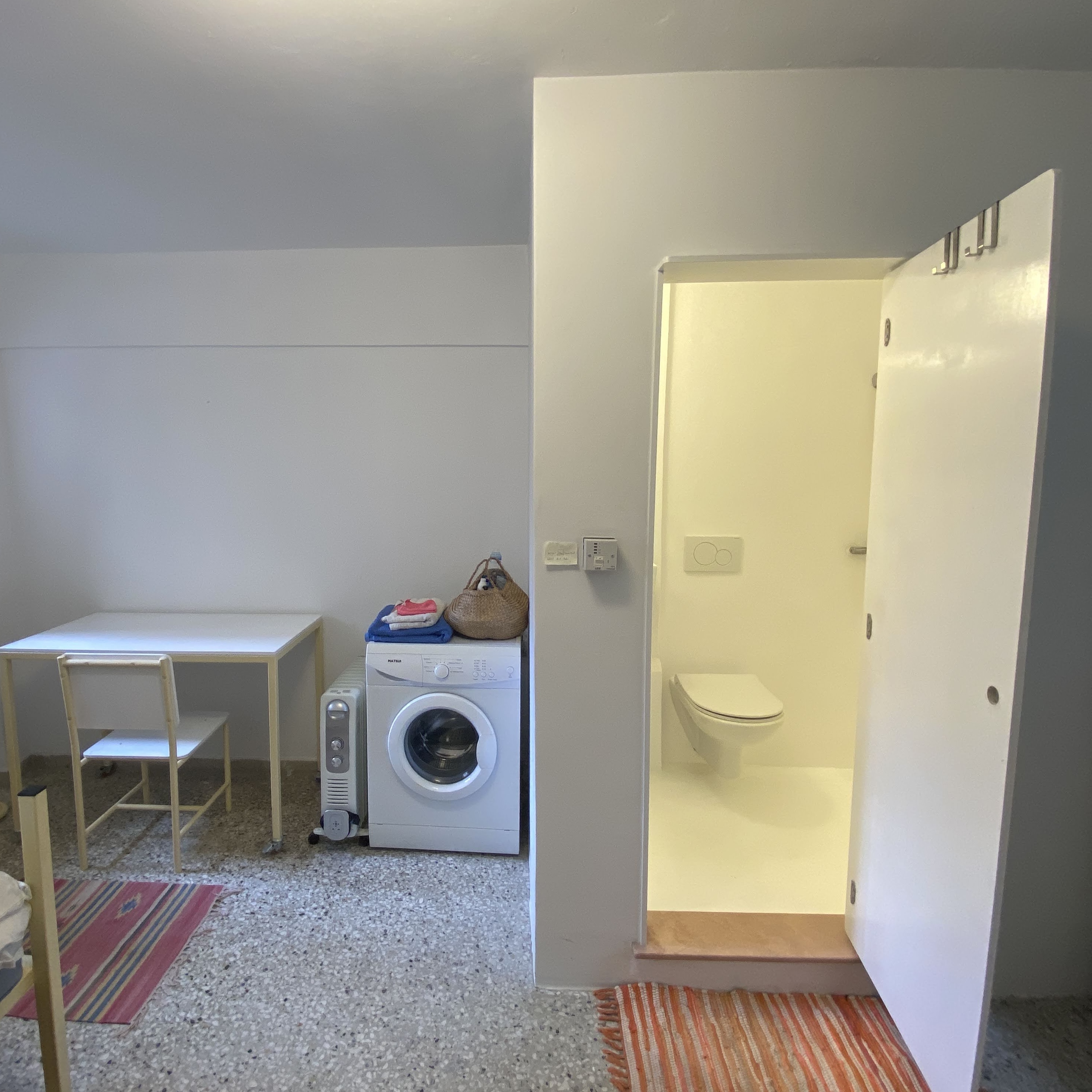 Top floor bathroom and laundry